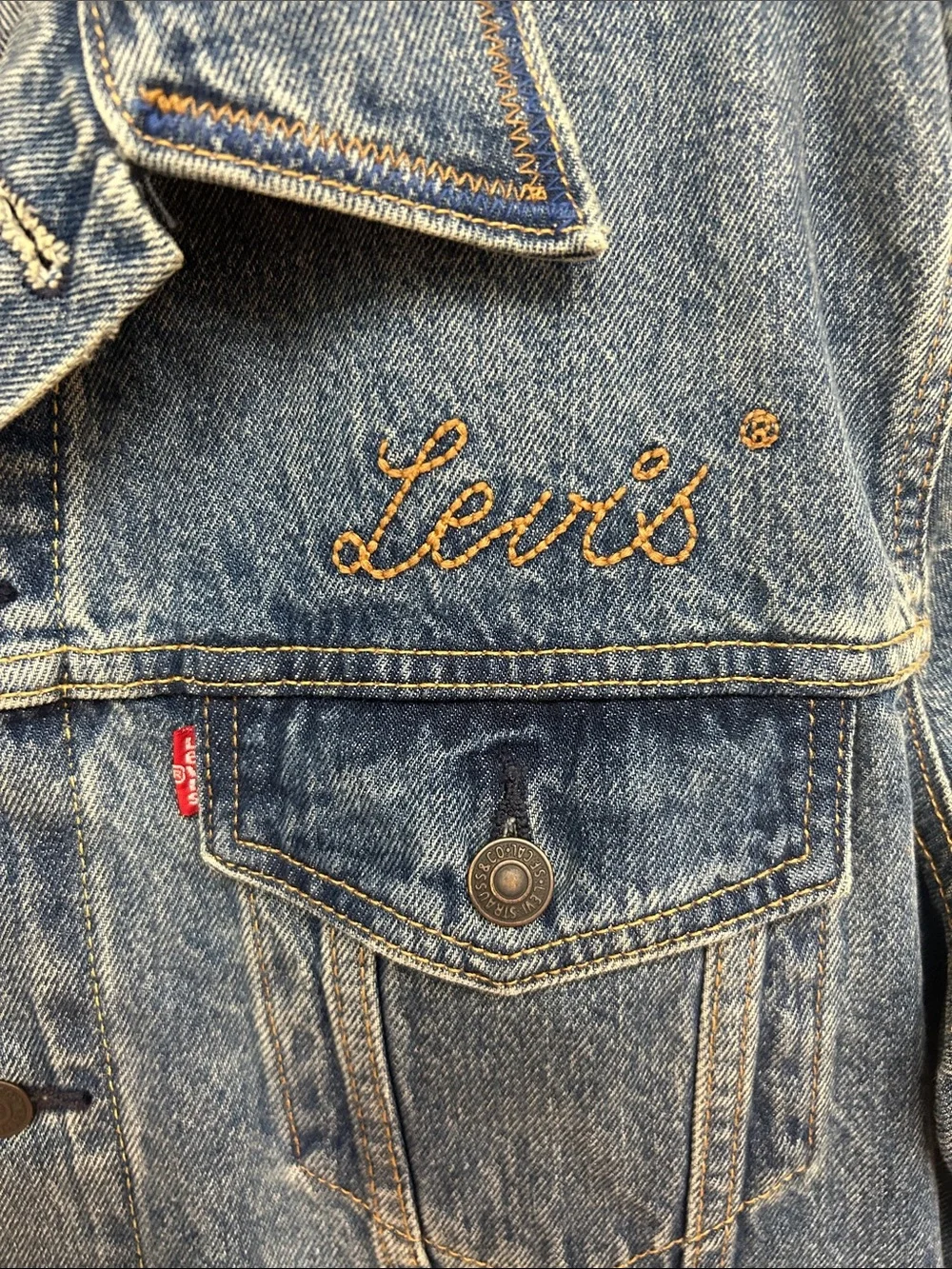 Levi's Blue Relaxed Trucker Jacket NWT Size: Medium